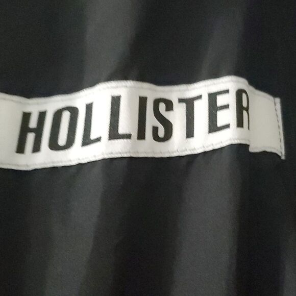 Hollister jacket womens size xs x-small black lightweight windbreaker - Picture 8 of 16